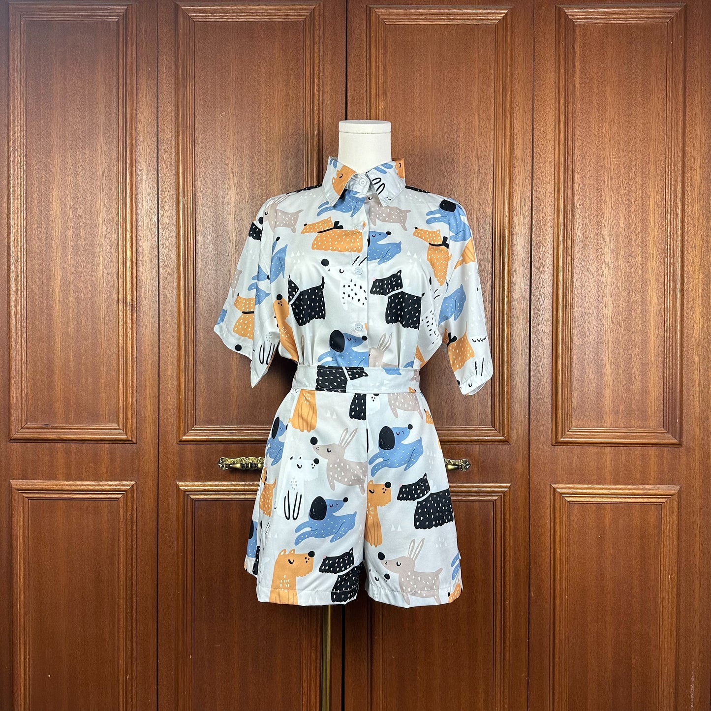 Lalune Blouse and Shorts Matching Set