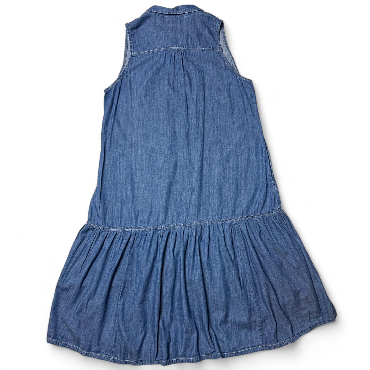 U.S. Polo Chambray Tiered Blue Denim Dress XL