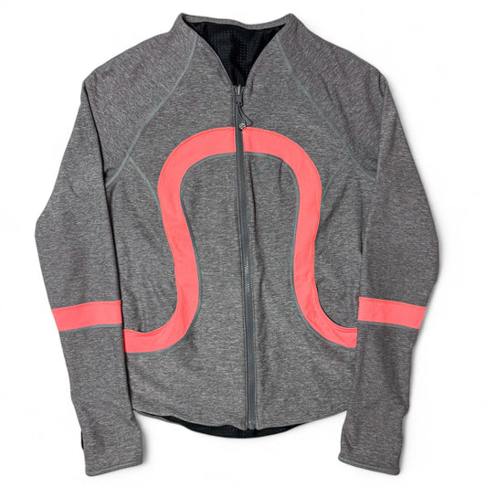 Lululemon Find Your Bliss Gray and Orange, Black Reversible Jacket